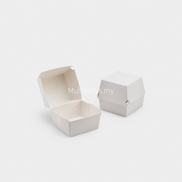 BGBX - Burger Paper Box (Plain White)