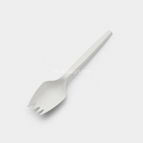 White Plastic Spork
